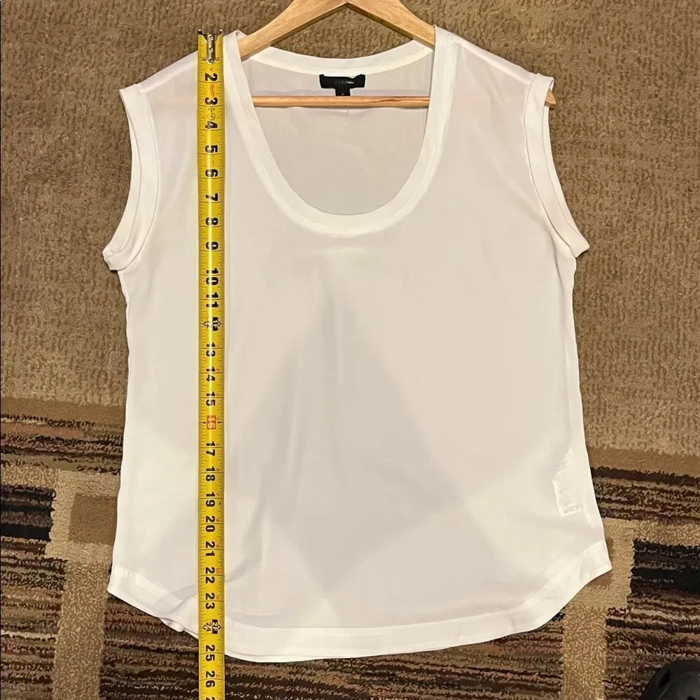 J. Crew Ivory Sleeveless Top